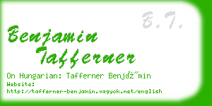 benjamin tafferner business card